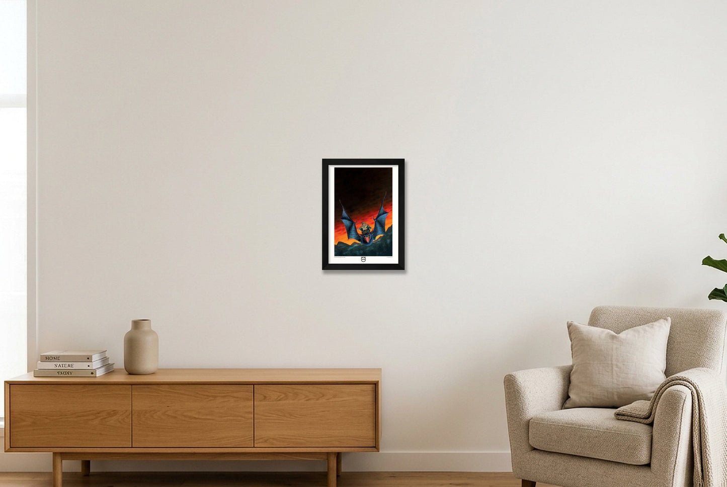 Demonstealer_print_A2_Giclee Art Print — A4 (21×30cm, 8×12") Black Frame