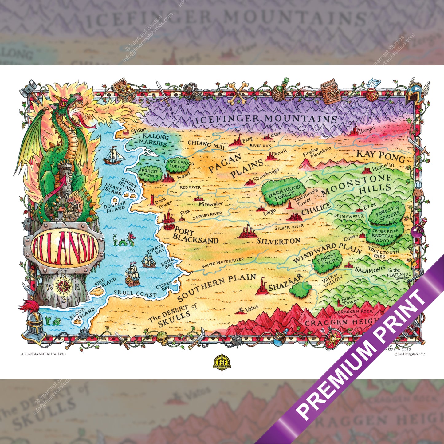 Allansia Map – Premium Format C-Type Art Print