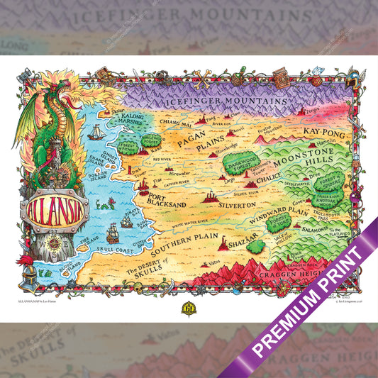 Allansia Map – Premium Format C-Type Art Print