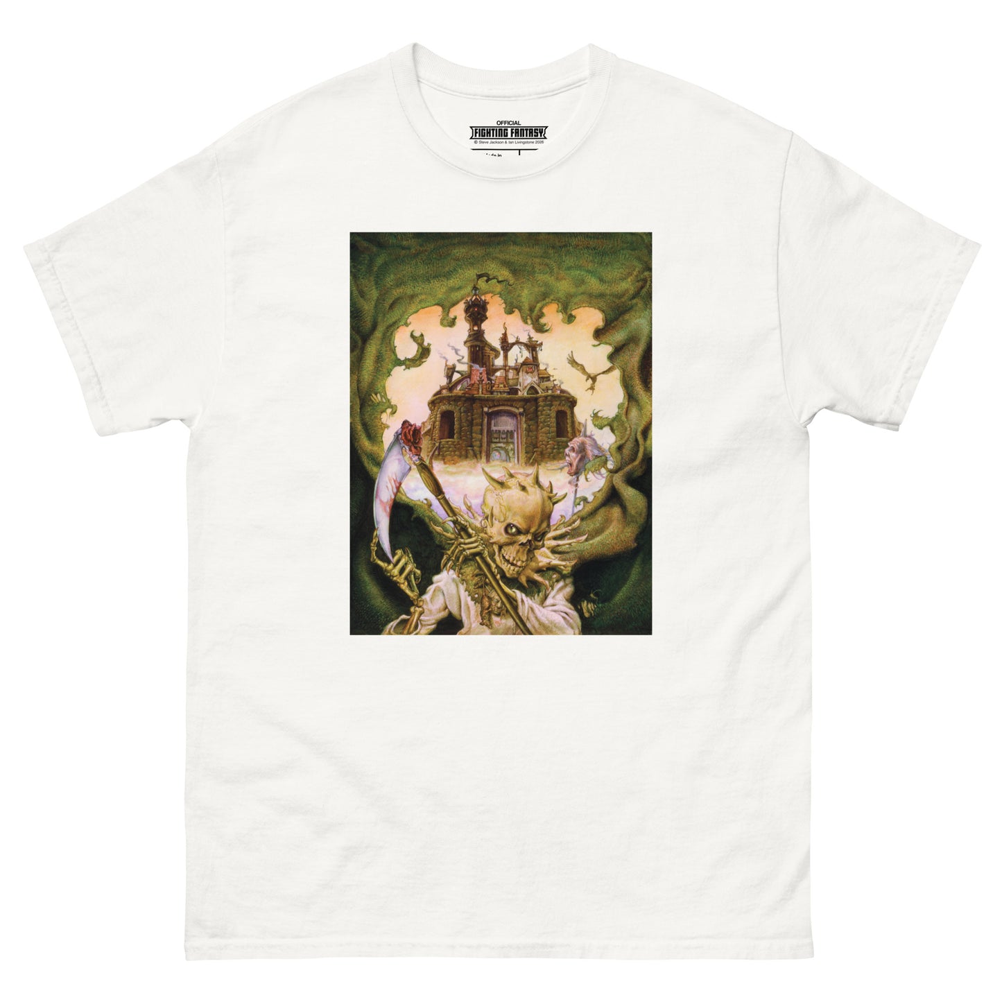 City of Thieves on a white t-shirt against a white background.