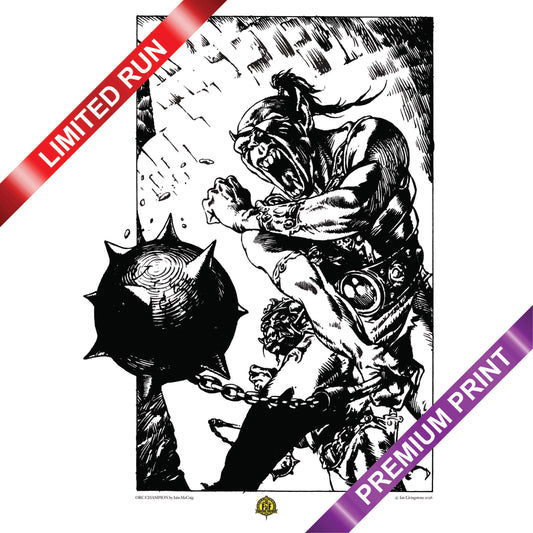 Orc Champion – Premium Format Gilcée Art Print