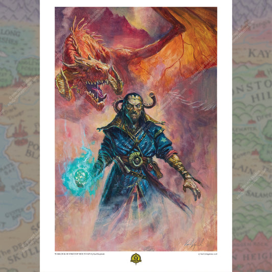 Warlock of Firetop Mountain colour cover 2025 – Prints